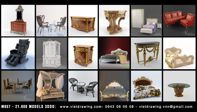 M057 – 21.000 MODELS 3DDD VOL.1 (6.000 PRO)