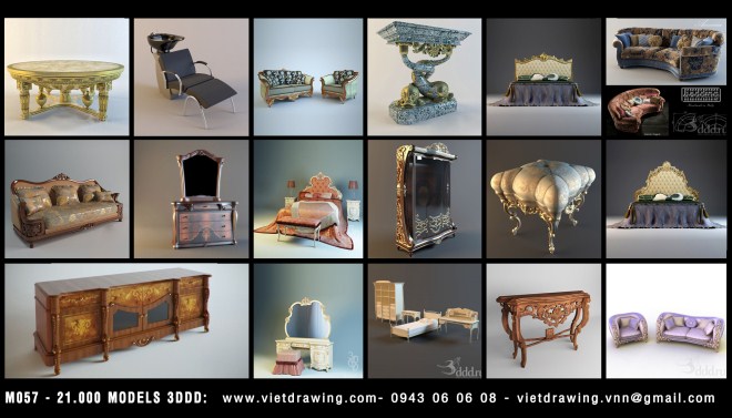 M057 – 21.000 MODELS 3DDD VOL.1 (6.000 PRO)