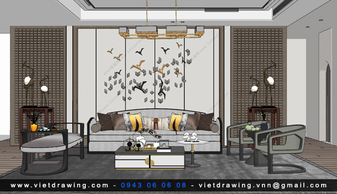 SU056 – SKETCHUP INTERIOR VOL 11 ( NEW CHINA STYLES)