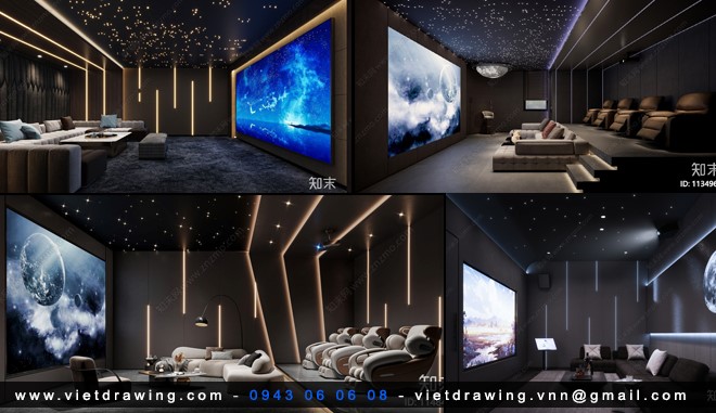 SU0128 – SKETCHUP HOME THEATER INTERIOR VOL.1