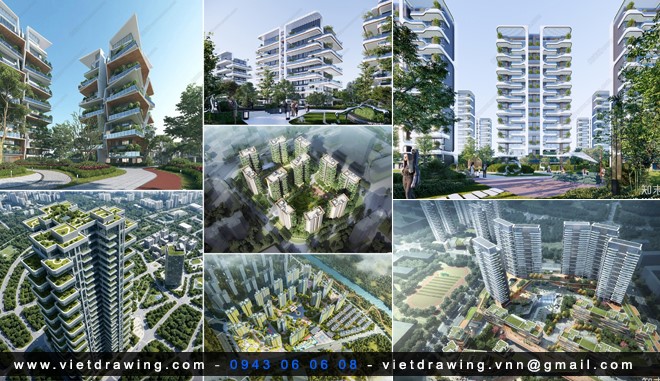 SU0141-SKETCHUP APARTMENT EXTERIOR VOL.5