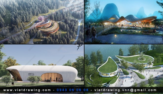 SU0158 – SKETCHUP VISITOR CENTER BUILDING VOL.1