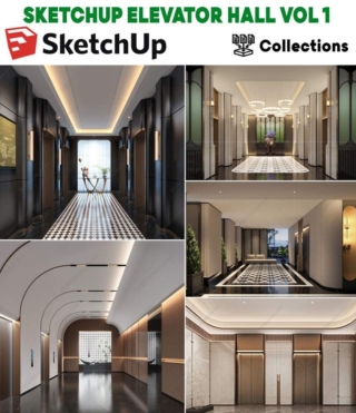 SU0154 – SKETCHUP ELEVATOR HALL VOL.1