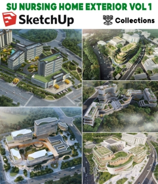 SU0156 – SKETCHUP NURSING HOME EXTERIOR VOL.1