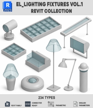 BIM034 – ELECTRICAL_ LIGHTING FIXTURES VOL.1