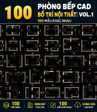 AC013 – 100 LUXURY KITCHEN ROOM LAYOUTS VOL.1